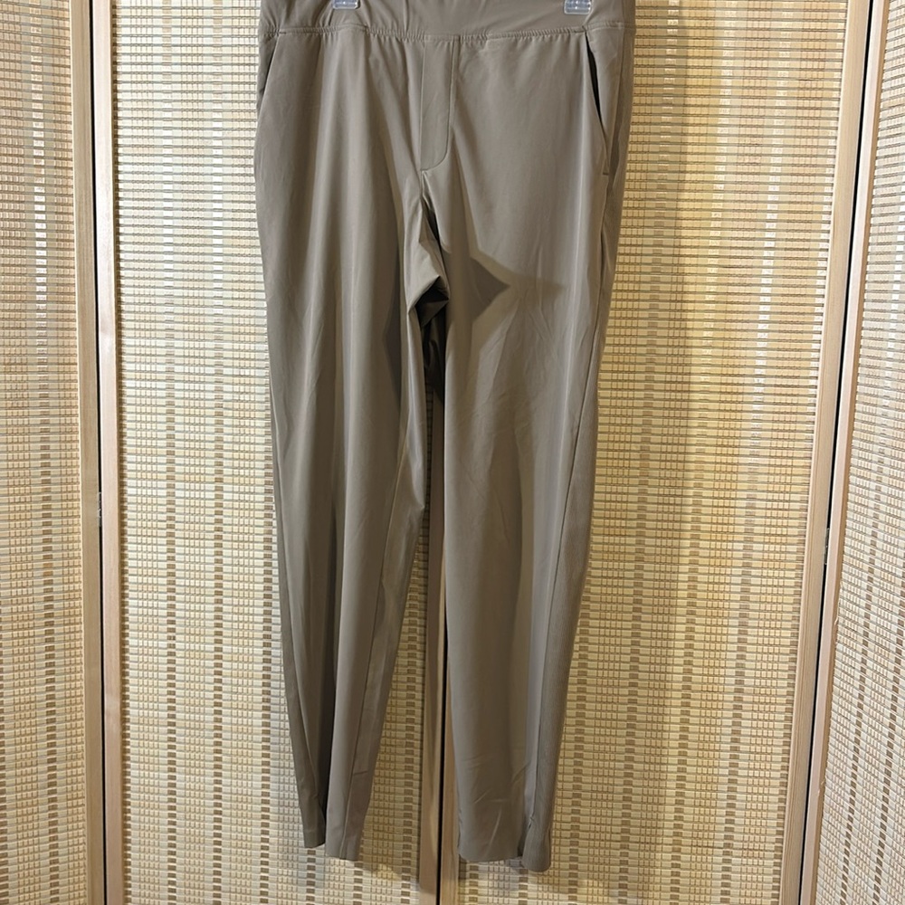 Athleta BROOKLYN Mid-Rise Ankle Pant 12 Tall - Natural Tan